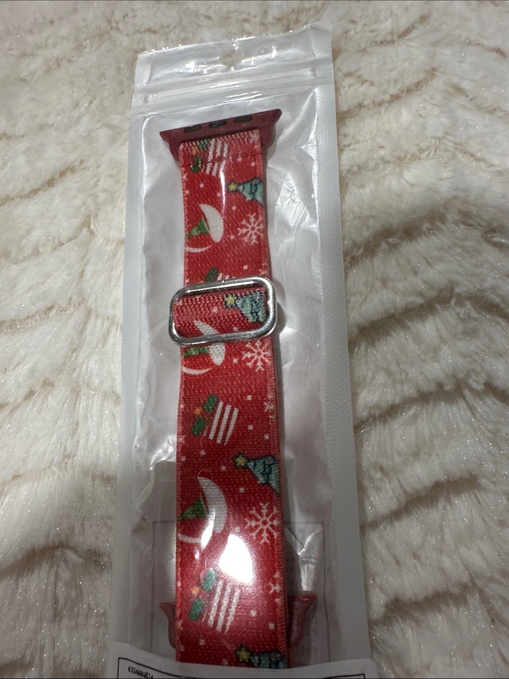 Red Holiday Pattern Women's Watch Band